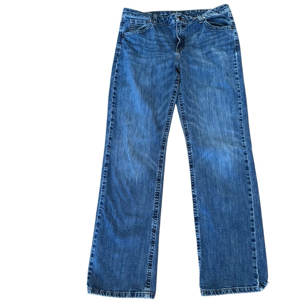 Compass Denim Women’s 10R 32x30 Blue Bootcut Med Wash Stretch Denim